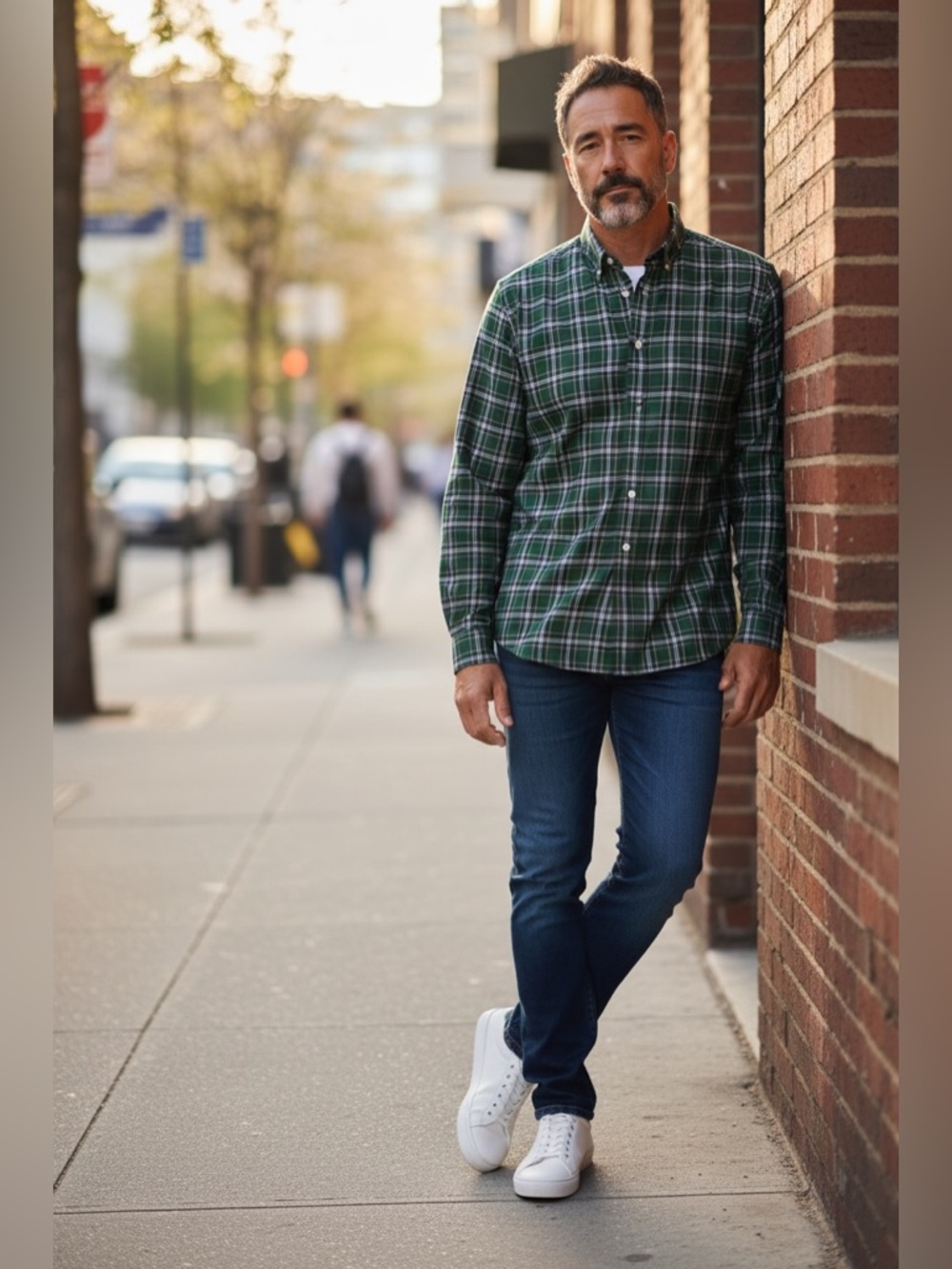 Zara Relaxed Fit Green Plaid Men's Shirt | New Without Tags